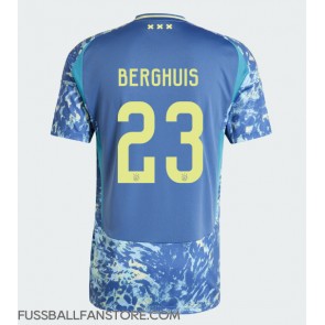 Ajax Steven Berghuis #23 Replik Auswärtstrikot 2024-25 Kurzarm